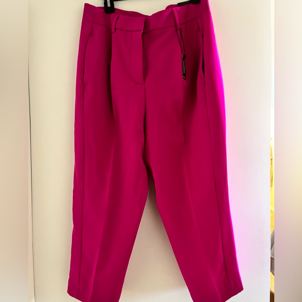 Express Hot Pink Ankle High Rise 12R NWT